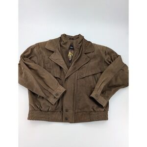 Vintage Adventure Bound‎ Bomber Jacket XL Brown 3M Thinsulate Wilson's Leather